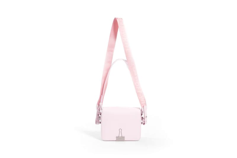 Off-White Binder Clip Bag Pink