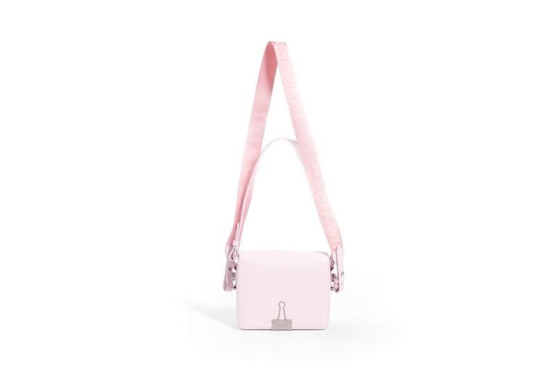 Off-White Binder Clip Bag Pink