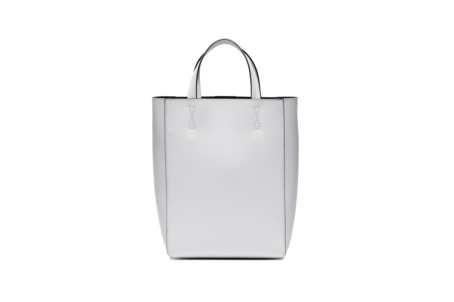 Off-White™ Sculpture Tote Bag White Colorway Industrial Strap Leather Bag Virgil Abloh