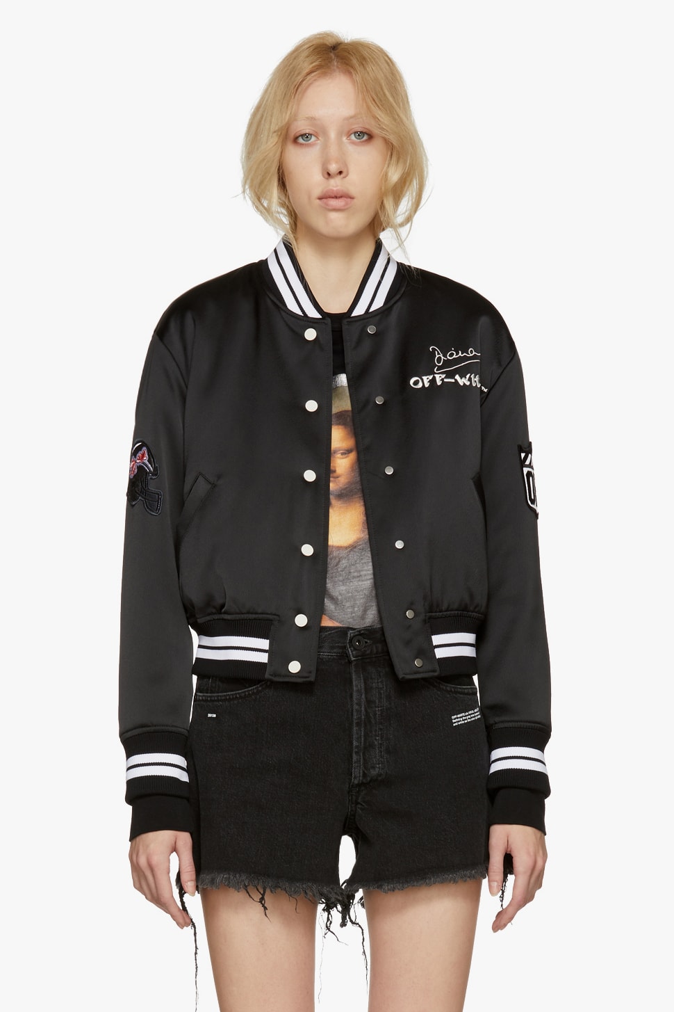 Off-White New Arrivals Spring Collection Silk Bomber Jacket