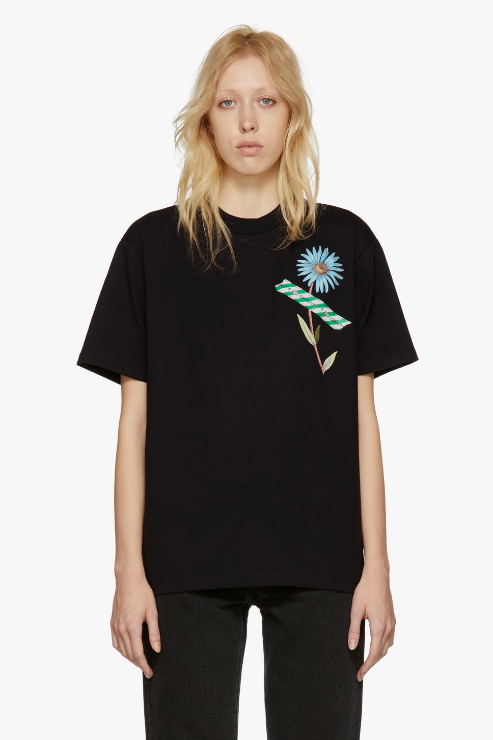 Off-White New Arrivals Spring Collection T-Shirt Flower Print