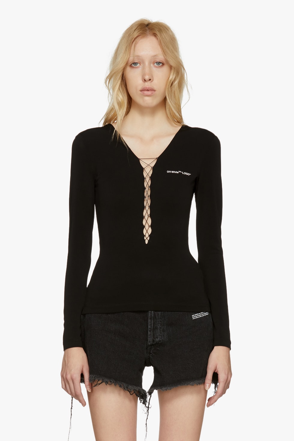 Off-White New Arrivals Spring Collection Lace Up Body Suit