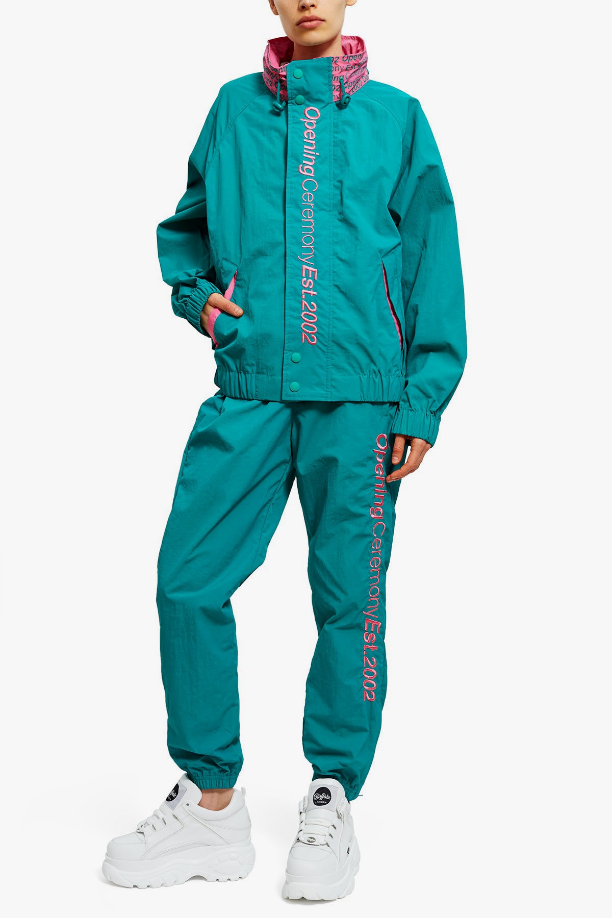 Opening Ceremony Wind Jacket Teal Green