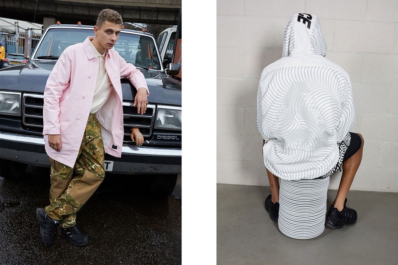 Palace Skateboards Spring 2018 Collection Lookbook Juergen Teller Pink Button Up Jacket Camo Pants