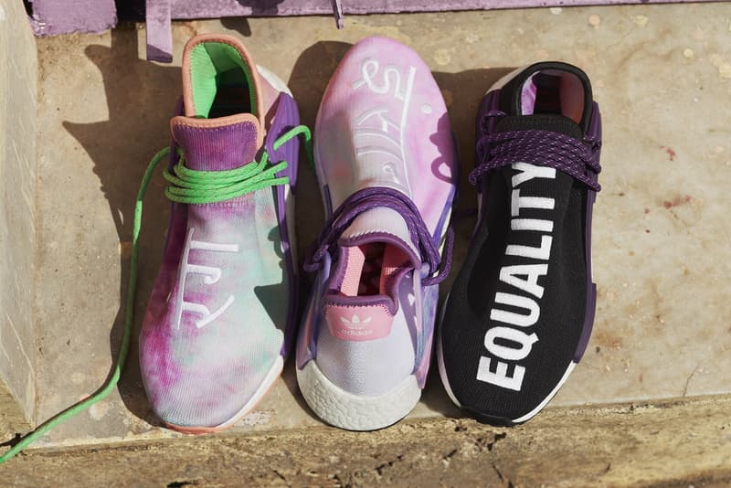 Pharrell Williams x adidas Originals Hu Holi Powder Dye NMD Trail Tennis Hu Stan Smith