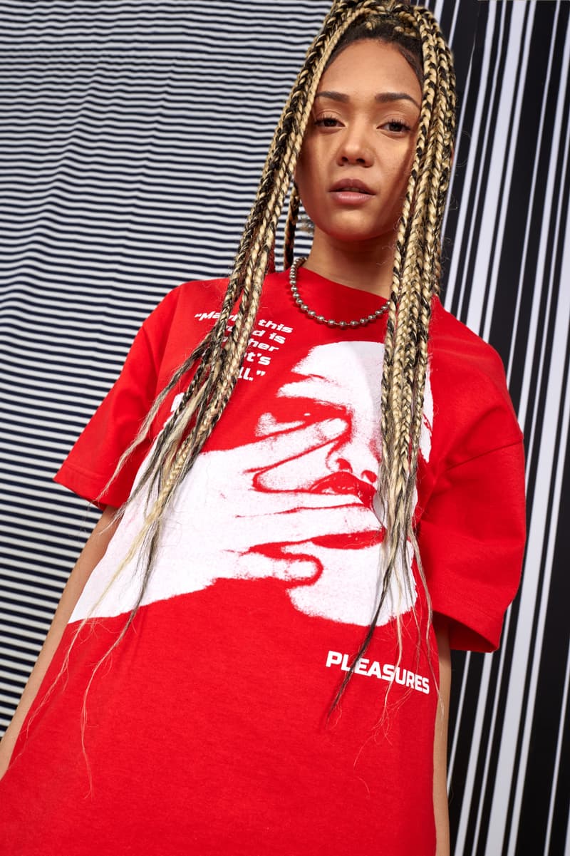 PLEASURES Spring 2018 "Freaks in LOVE" Lookbook Fashion Clothes Streetwear Denim Knit Print Bold Graphics New Collection
