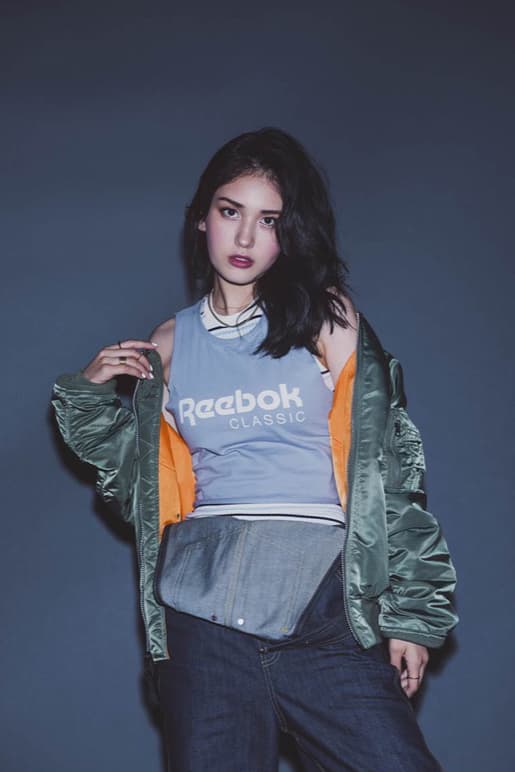 K-Pop Star Somi in Reebok Classic Campaign Club C 85 Sneaker Silhouette