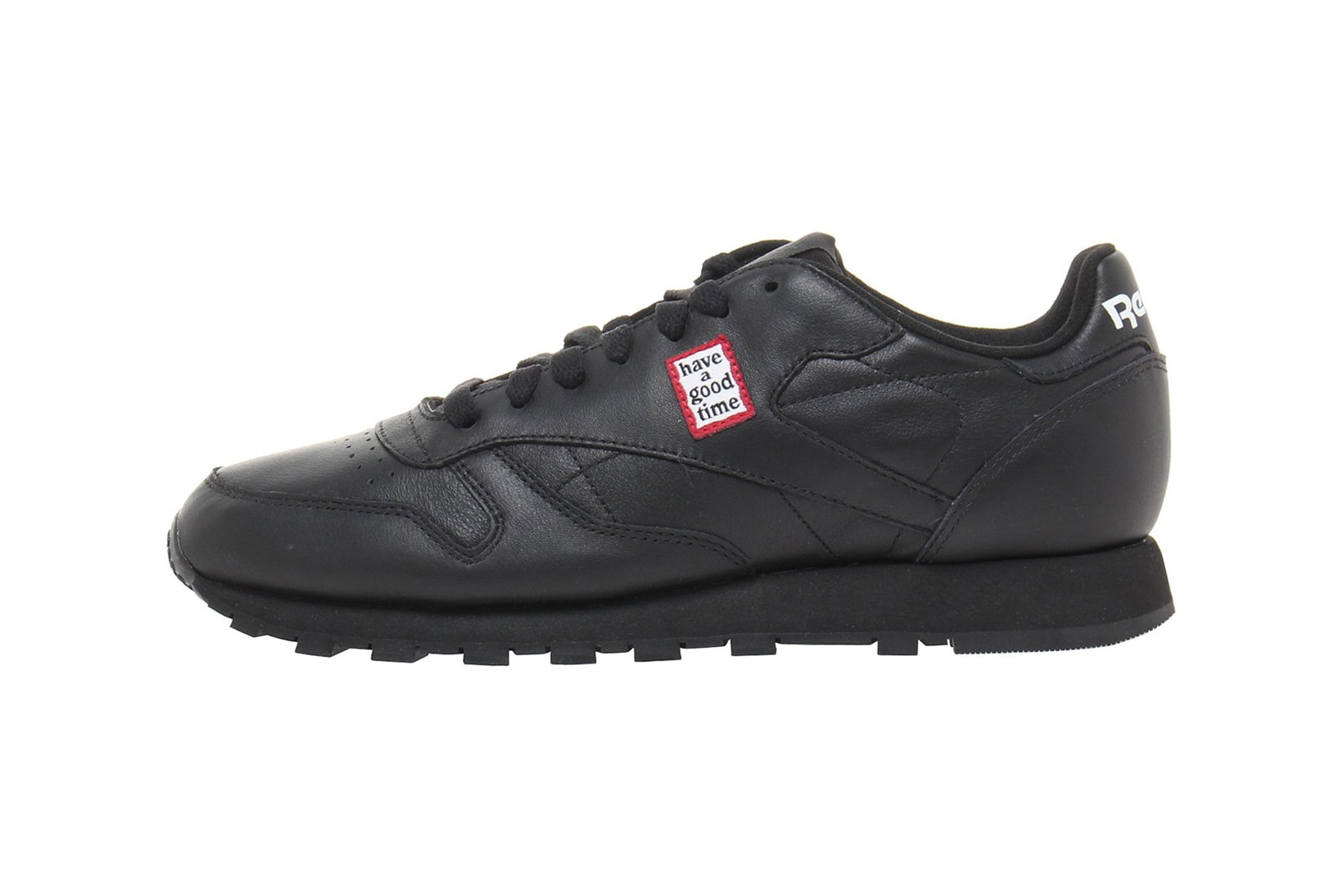 have a good time x Reebok Collection Classic Leather Sneakers Black