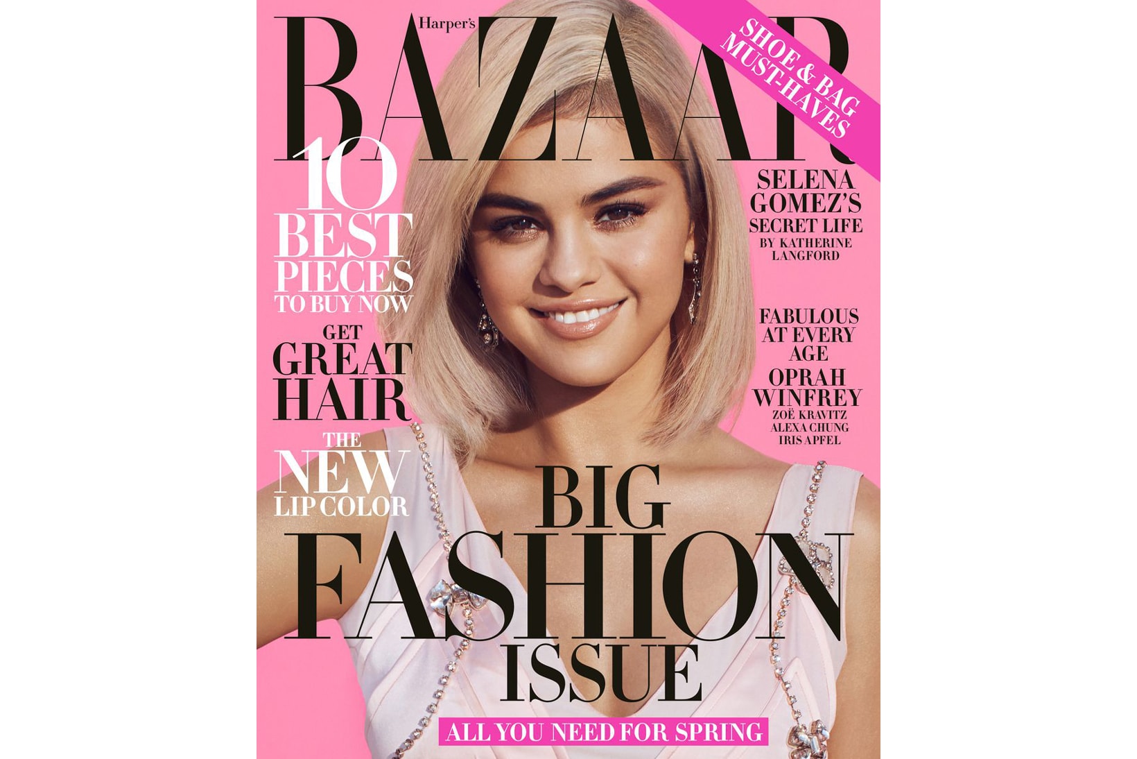 Selena Gomez March Cover Issue Harper's Bazaar