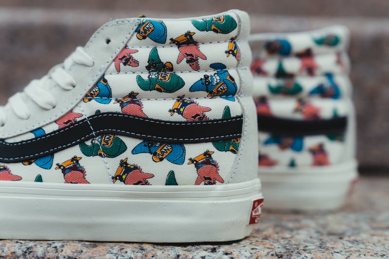 Vans Spongebob Squarepants Collection Sneakers Slip-On Sk8-Hi Authentic Nickelodeon Collaboration