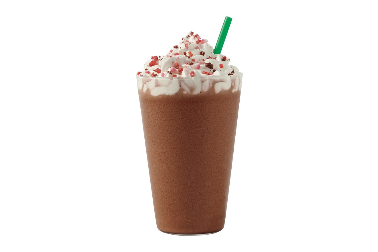 Starbucks Pink Cherry Mocha Valentine's Day Drink Beverage Frappuchino