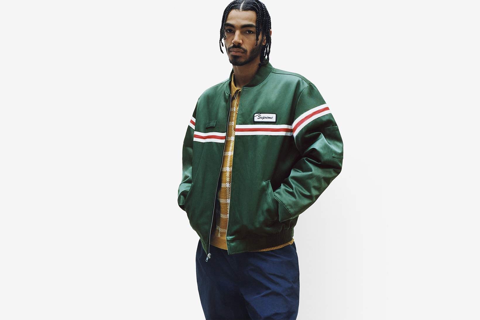 Supreme Spring/Summer 2018 Collection Lookbook Jacket Green