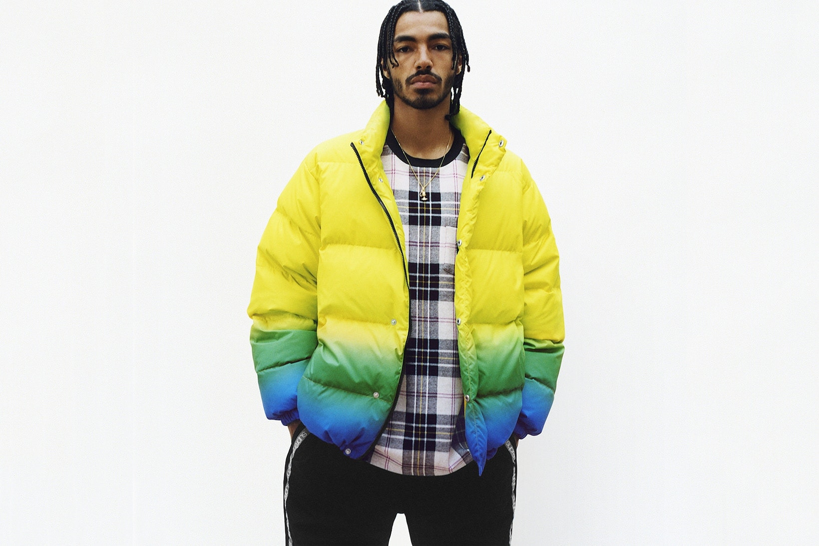 Supreme Spring/Summer 2018 Collection Lookbook Puffer Coat Yellow