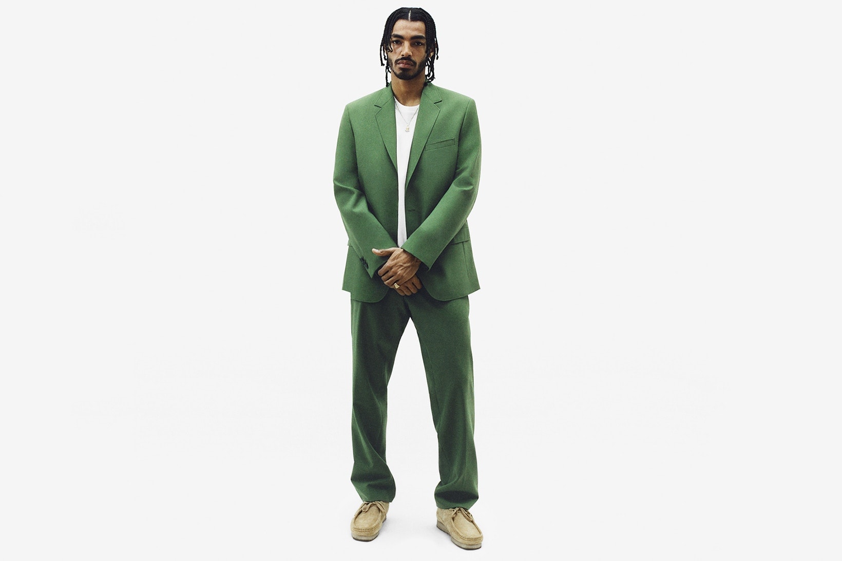 Supreme Spring/Summer 2018 Collection Lookbook Suit Green