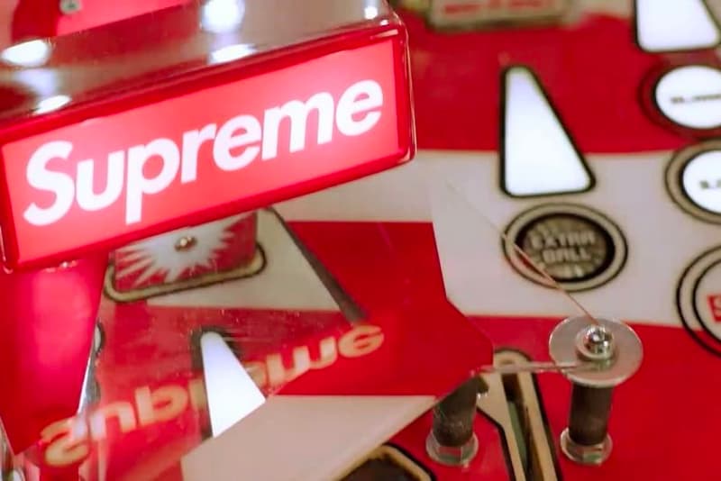 Supreme Stern Pinball Machine Spring Summer 2018 Collection Collaboration Red White Box Logo Video