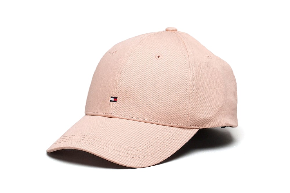 tommy Hilfiger womens baseball cap pastel light millennial pink flag logo where to buy