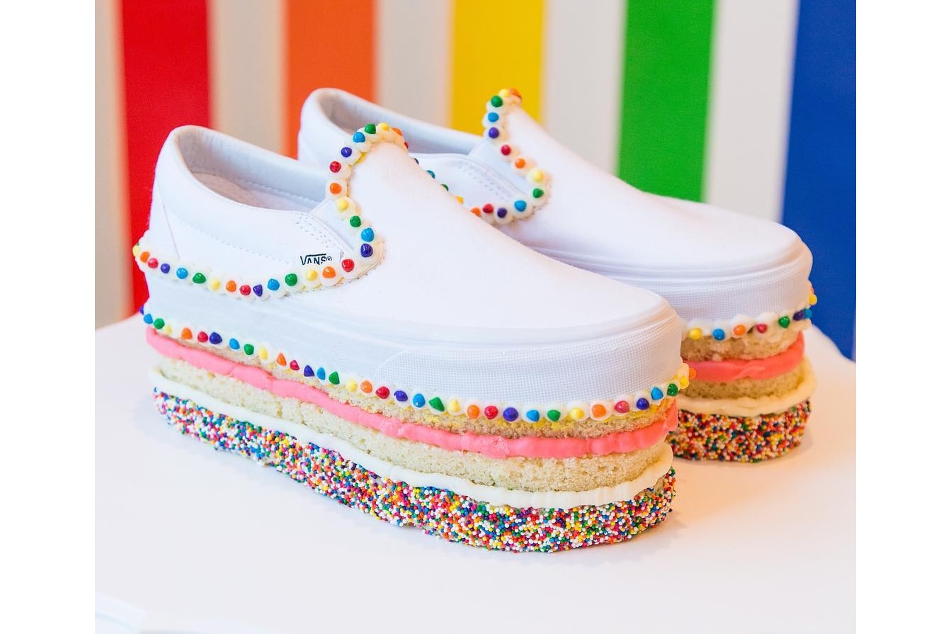 Vans Culture Ambassador Program Custom Shoes Slip On DIY Design Cake One of a Kind
