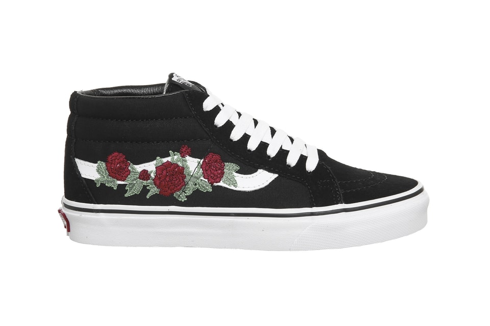 All black rose vans Clearance