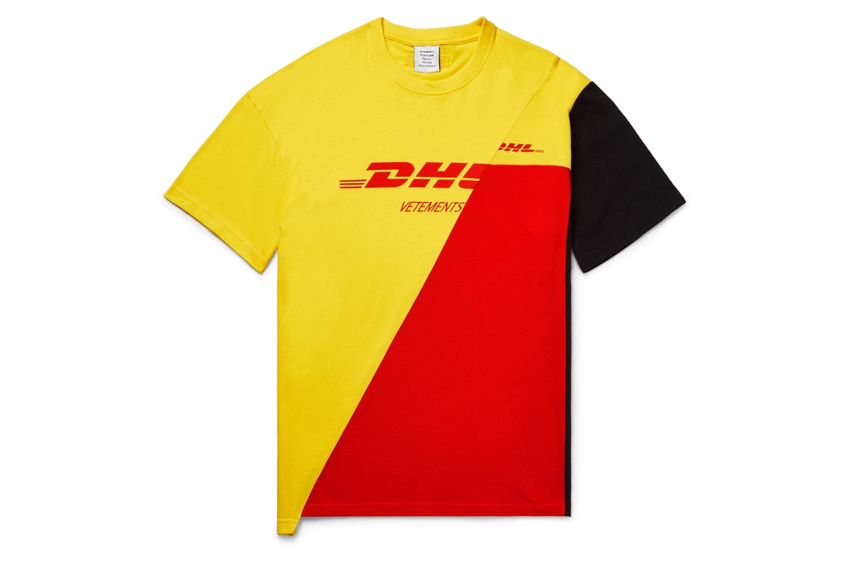 Vetements DHL Spring Summer 2018 Capsule Collection T-shirt Yellow Red Black