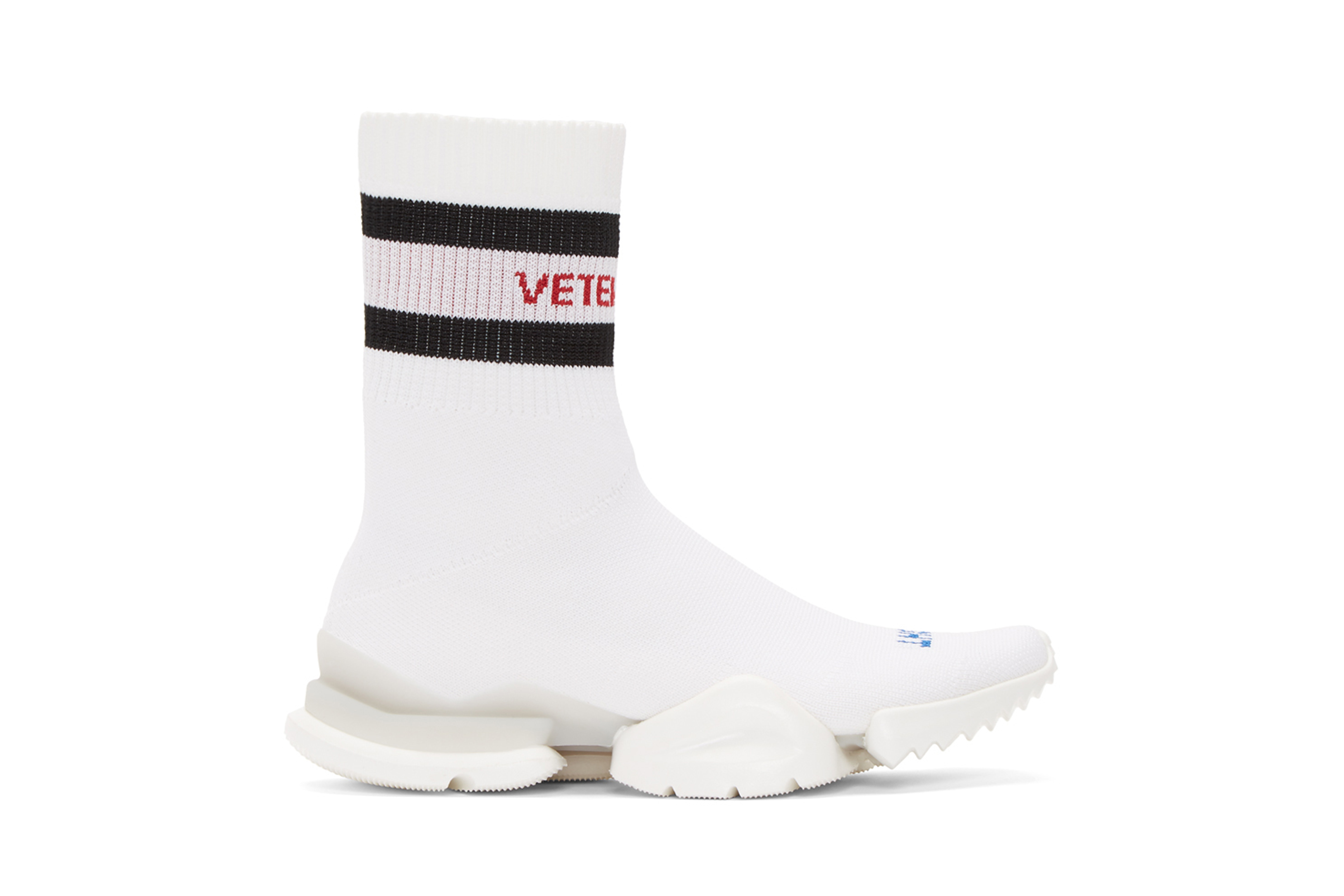 Vetements' Sock Runner Arrives in White SSENSE Shoe Sneaker Speed Runner Luxury