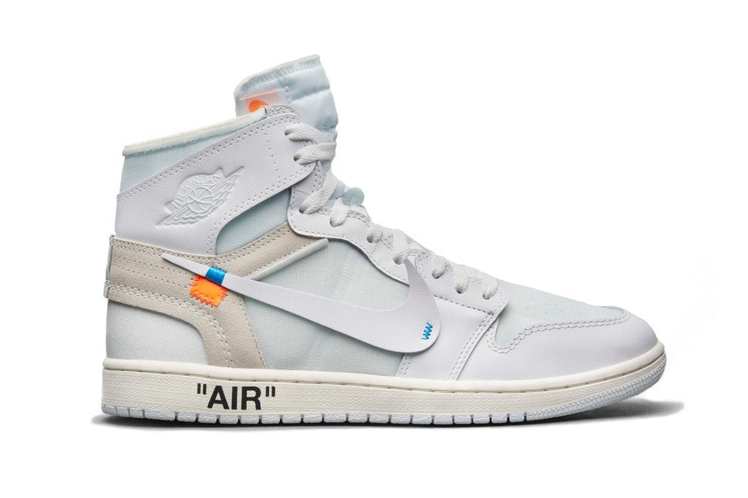 Where to Buy Virgil Abloh x Air Jordan 1 "White" Sneaker Nike Collaboration Blue Mint Store List Raffle Size