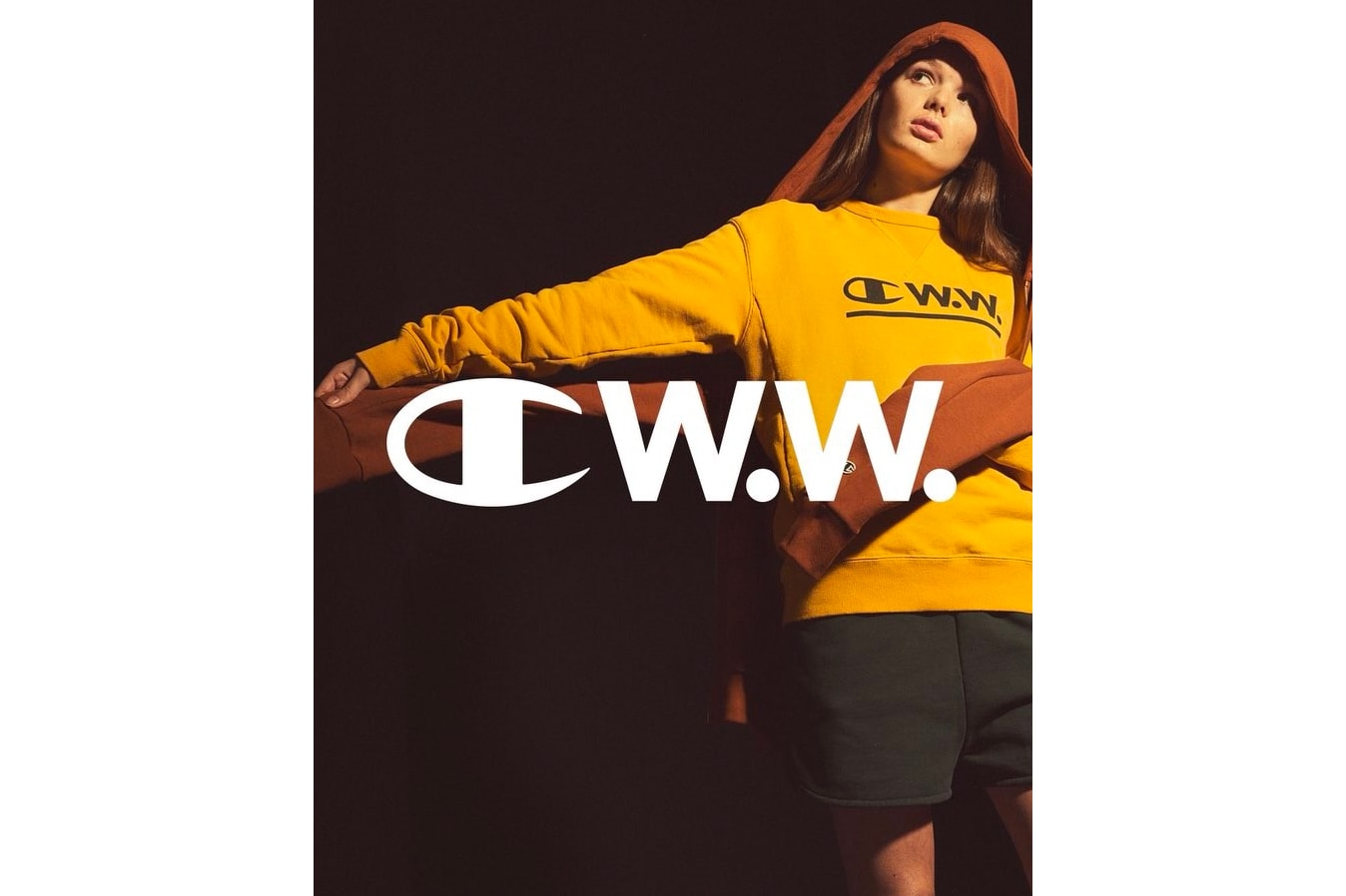 Champion by Wood Wood Spring Summer 2018 Collaboration Collection First Look Yellow Sweatshirt