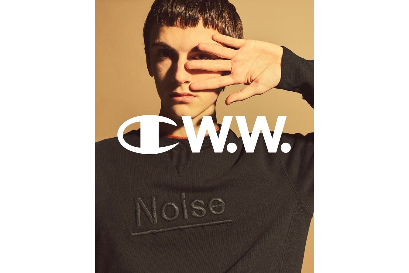Champion by Wood Wood Spring Summer 2018 Collaboration Collection First Look Noise Black Sweater
