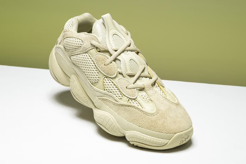 YEEZY desert rat 500 super moon yellow sneakers adidas where to buy stadium goods