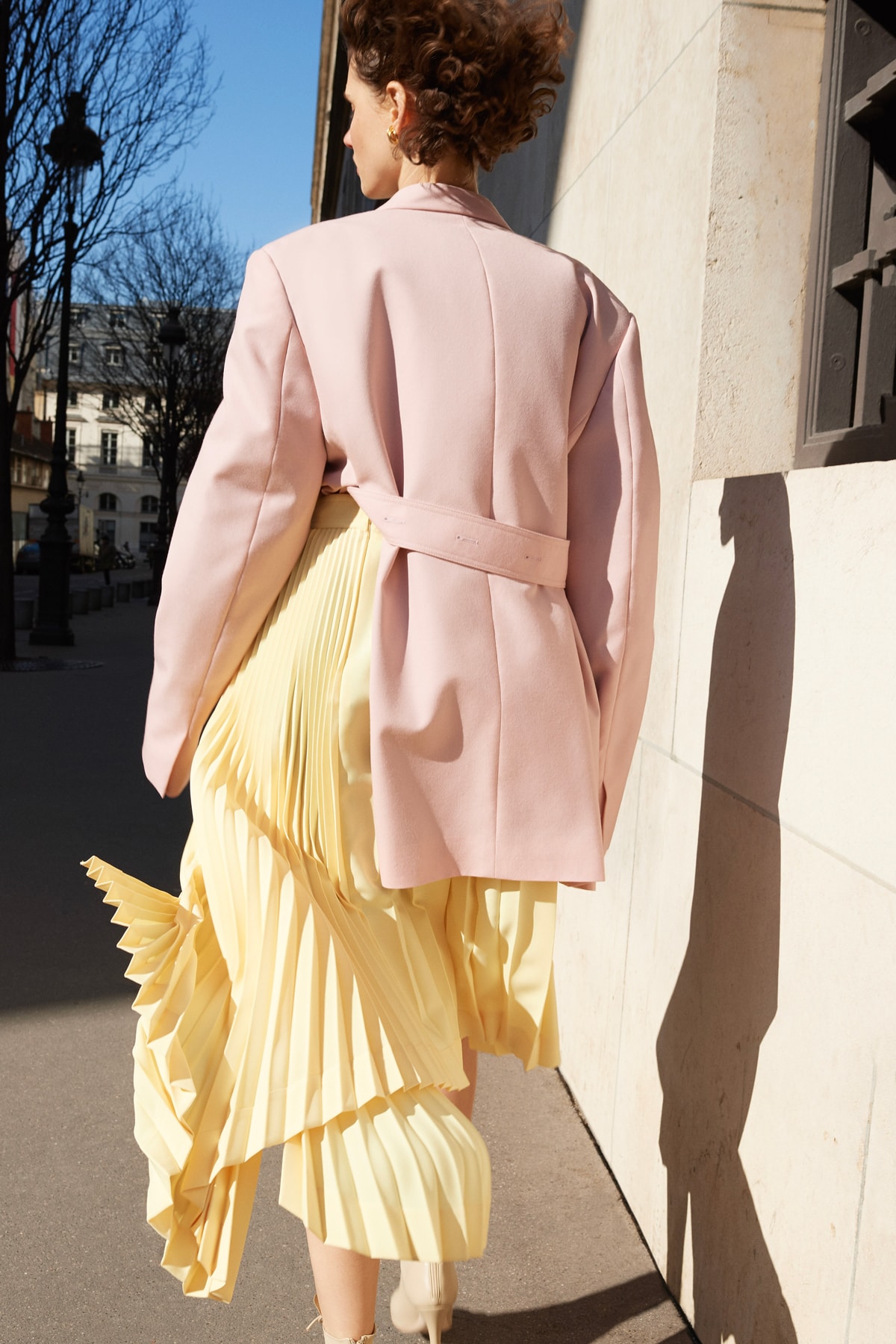Celine E-Commerce Launch 24 Sevres Coat Skirt Pink Yellow