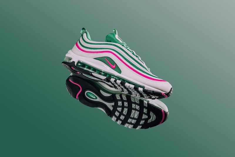 Nike Air Max 97 "South Beach" Sneaker Colorway Pink Green White Shoe