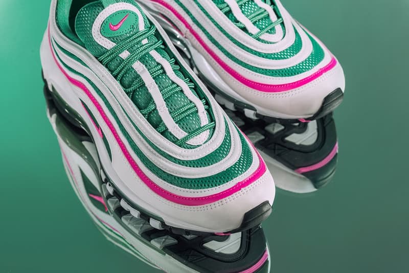 Nike Air Max 97 "South Beach" Sneaker Colorway Pink Green White Shoe