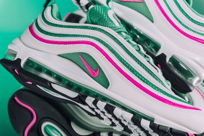 Nike Air Max 97 "South Beach" Sneaker Colorway Pink Green White Shoe
