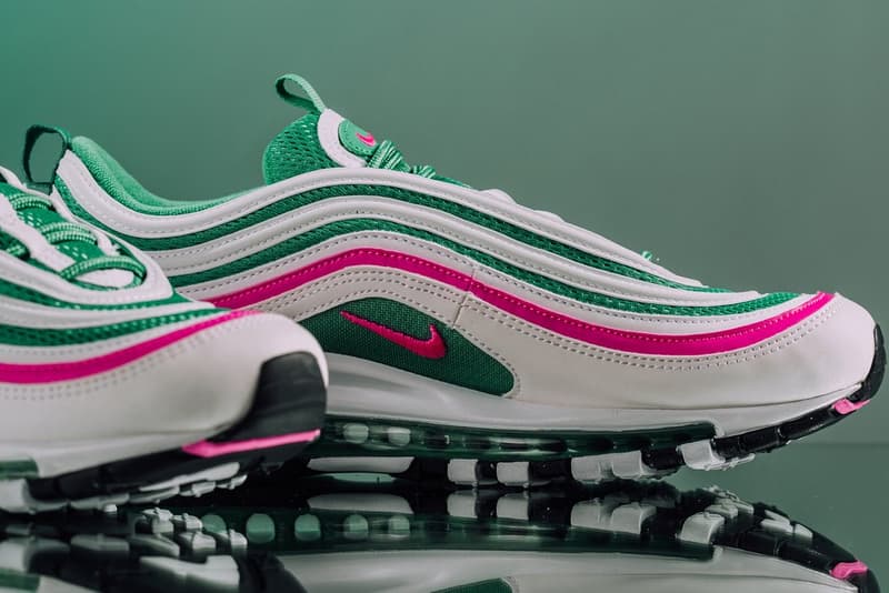 Nike Air Max 97 "South Beach" Sneaker Colorway Pink Green White Shoe