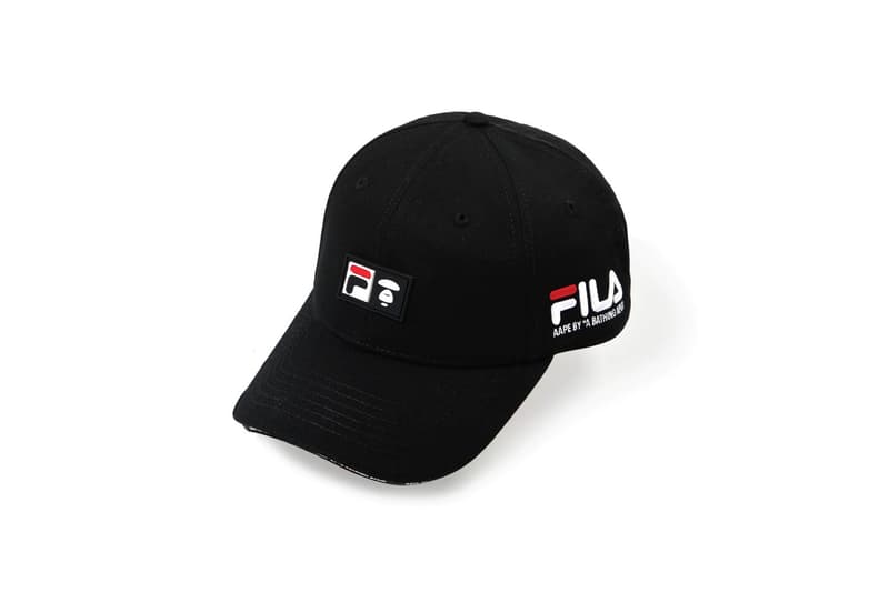 AAPE by A Bathing Ape FILA Spring Summer 2018 Hat Black