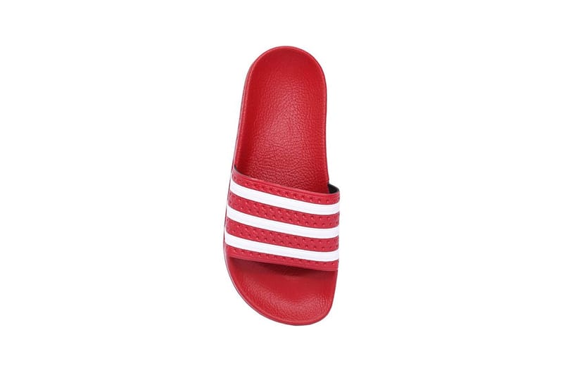 adidas adilette slides red