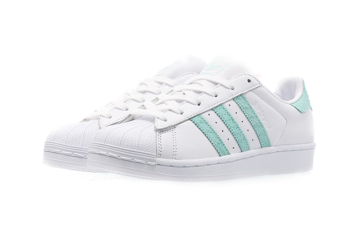 Adidas Originals Superstar Trainers - White/Green