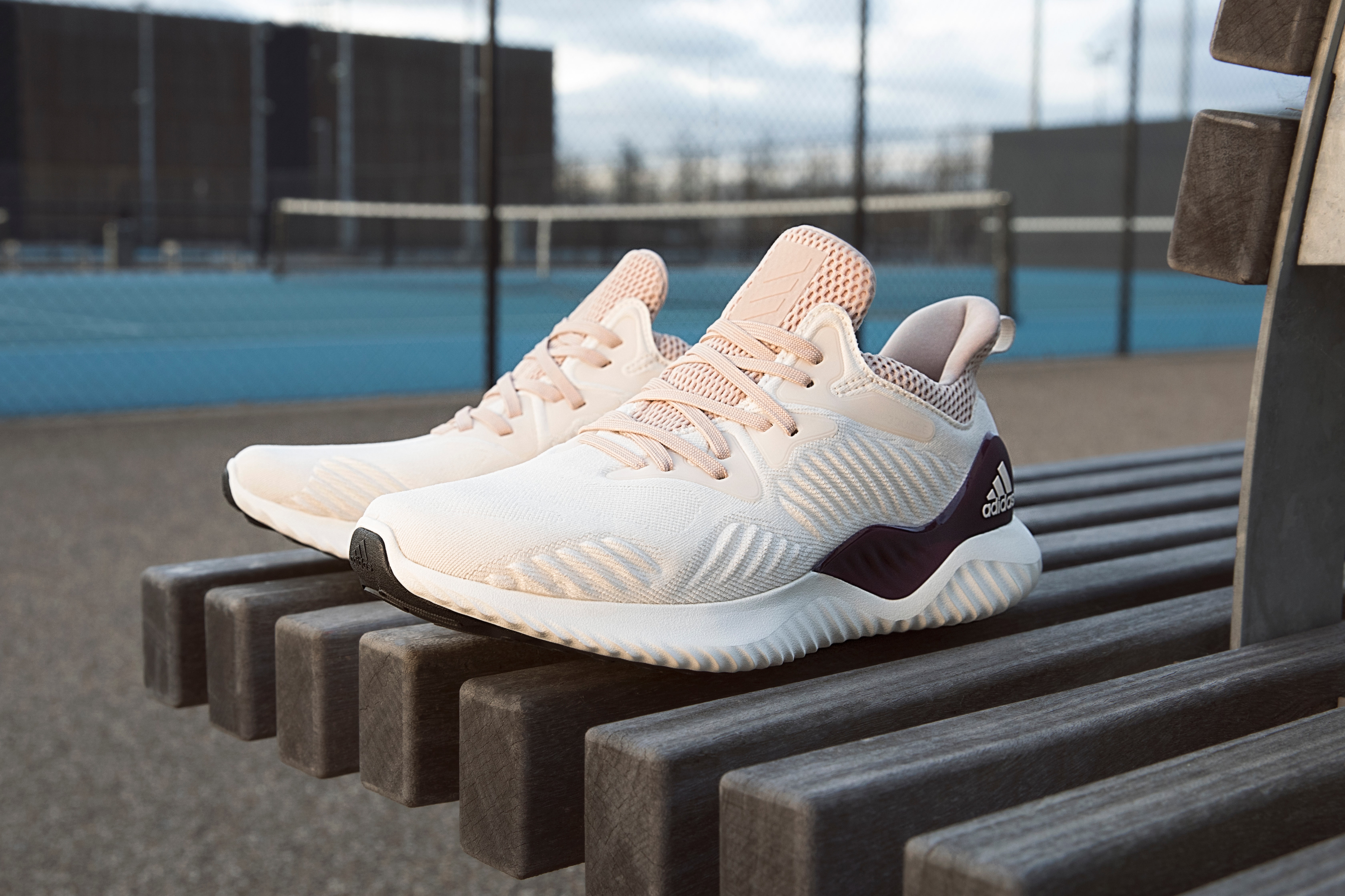 adidas Running AlphaBOUNCE Beyond Pink White Grey Colorway Caroline Wozniacki Athletes Sports