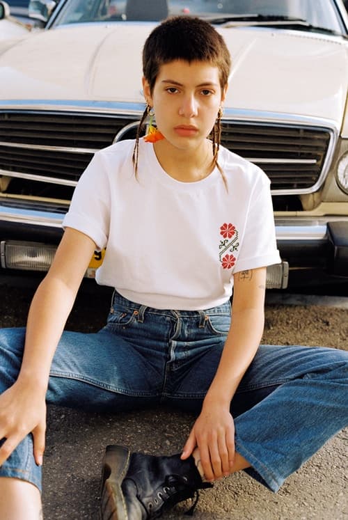 ADISH Voo Store Exclusive Capsule Collection Jordan Nassar Israel Palestinian Designer Hand Stitched Embroidered Graphic T-shirt
