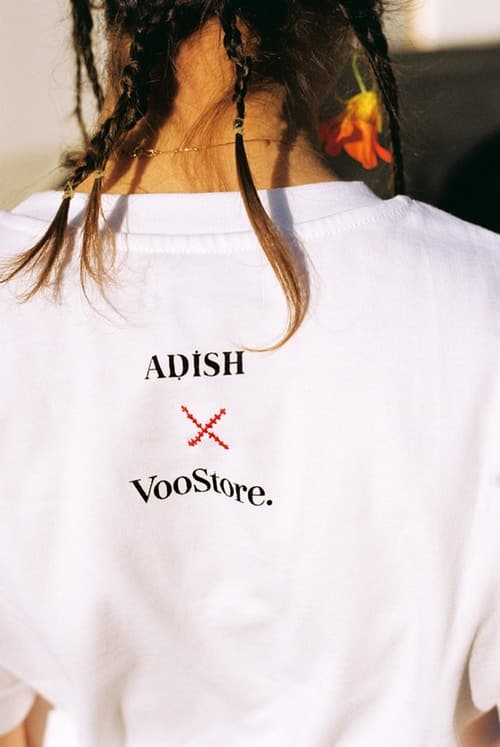 ADISH Voo Store Exclusive Capsule Collection Jordan Nassar Israel Palestinian Designer Hand Stitched Embroidered Graphic T-shirt