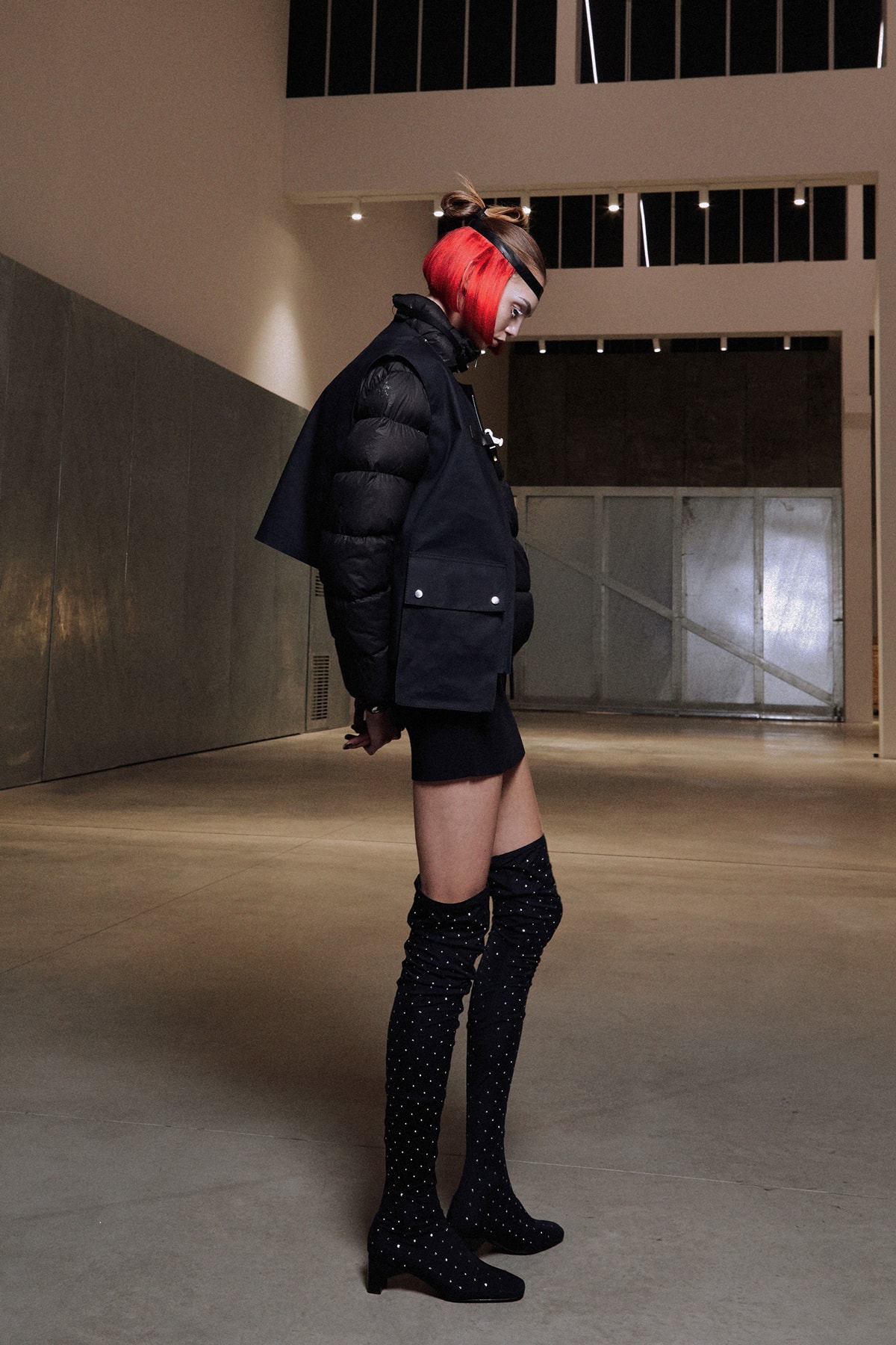 ALYX Fall 2018 Collection Vest Puffer Jacket Boots Black