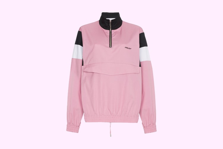 Retro Streetwear Goes High-End With AMBUSH's Millennial Pink Track Jacket