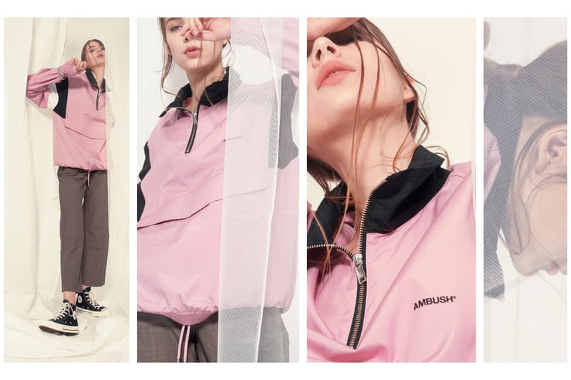 AMBUSH HBX HBXWM Editorial Track Shirt Jacket Pink