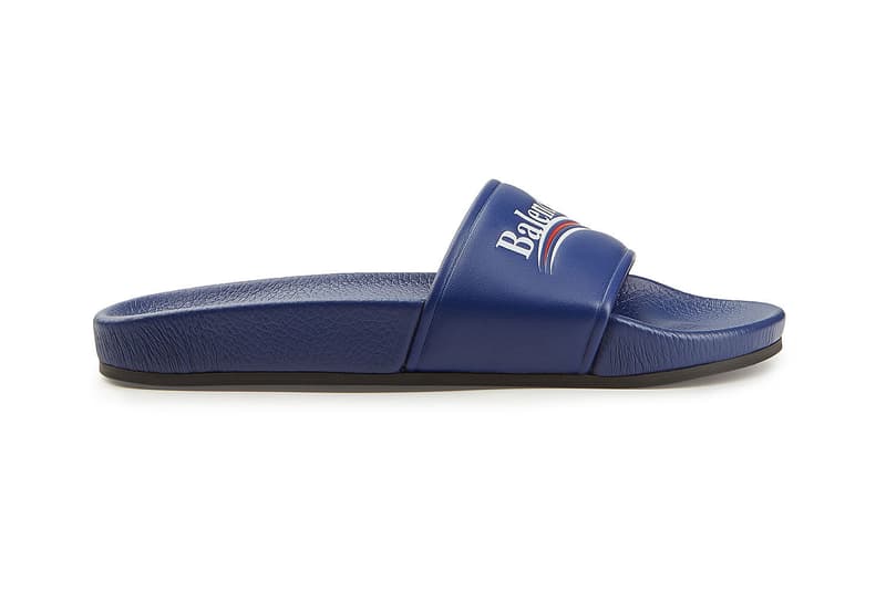 Balenciaga Political Logo Slides Bernie Sanders Blue Demna Gvasalia Price