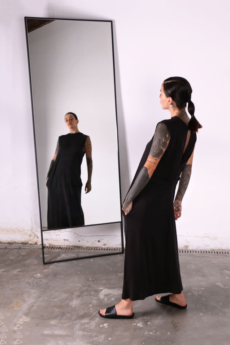 Beau Beau South Africa Lookbook Reversible Sleeveless Knot Dress Black