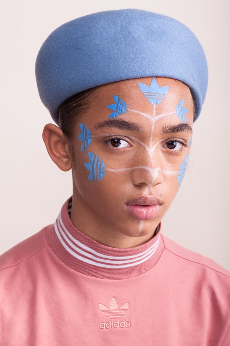 Beauty editorial streetwear inspired logo adidas originals trefoil nike swoosh freckles supreme off-white off white bape patta Sanne Poeze Girl on Kicks