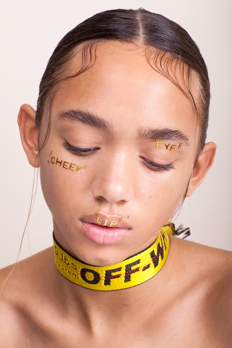 Beauty editorial streetwear inspired logo adidas originals trefoil nike swoosh freckles supreme off-white off white bape patta Sanne Poeze Girl on Kicks