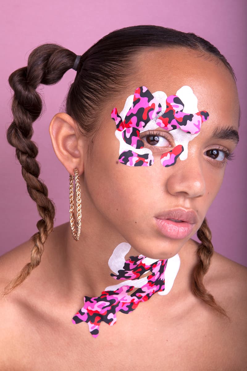Beauty editorial streetwear inspired logo adidas originals trefoil nike swoosh freckles supreme off-white off white bape patta Sanne Poeze Girl on Kicks