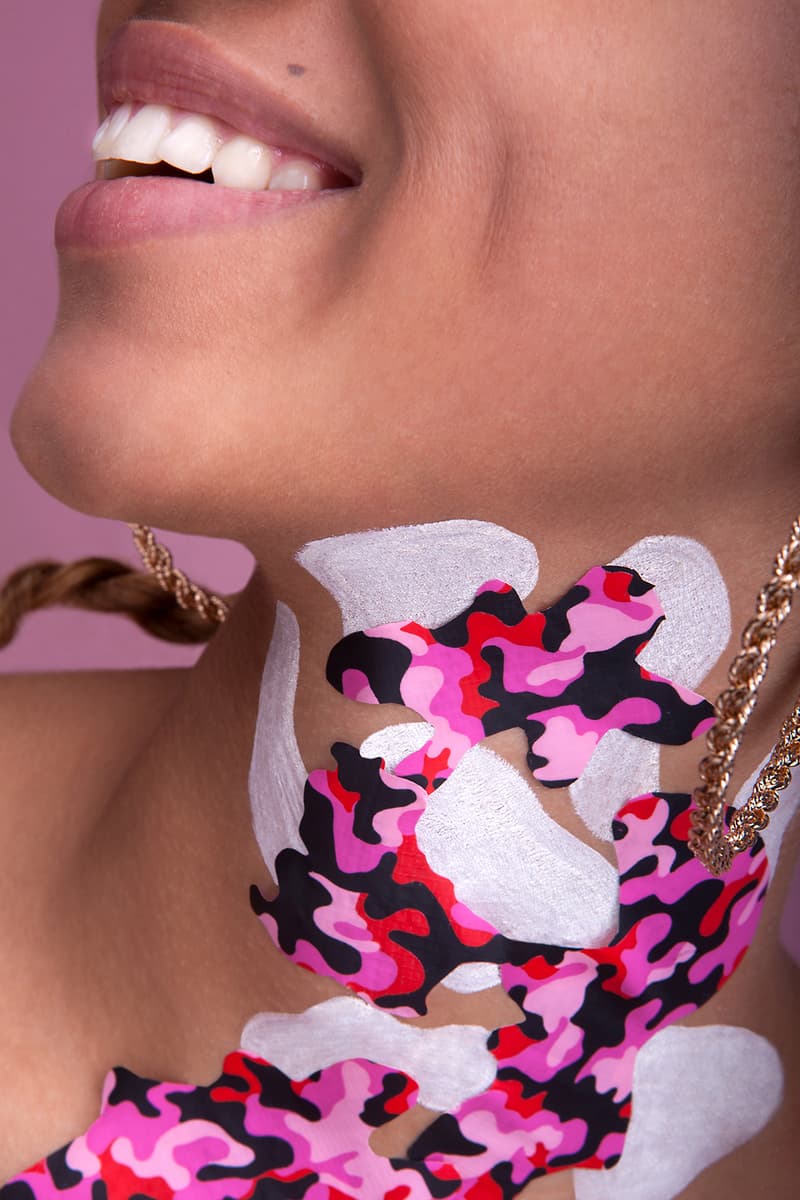 Beauty editorial streetwear inspired logo adidas originals trefoil nike swoosh freckles supreme off-white off white bape patta Sanne Poeze Girl on Kicks