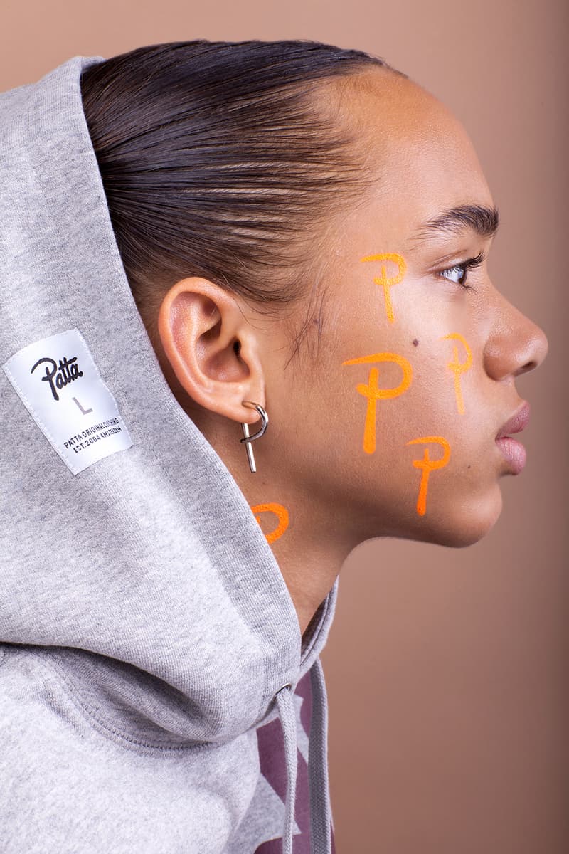 Beauty editorial streetwear inspired logo adidas originals trefoil nike swoosh freckles supreme off-white off white bape patta Sanne Poeze Girl on Kicks
