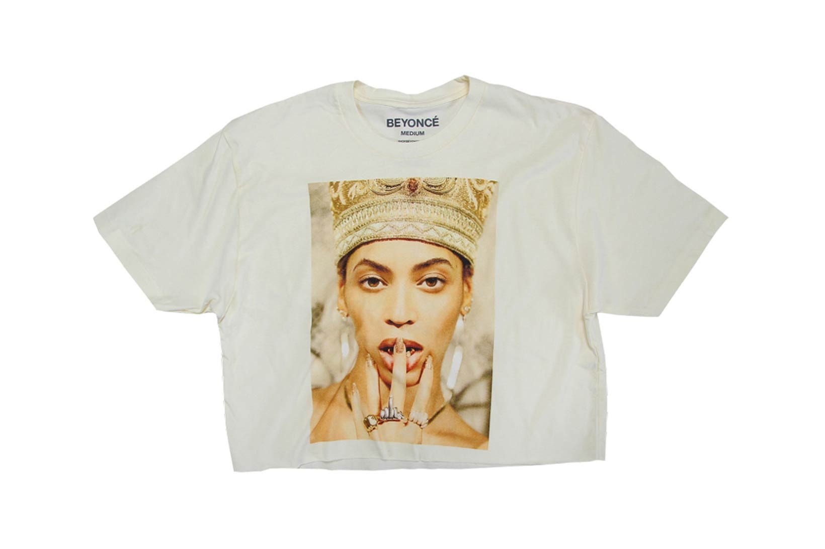 Beyonce Nefertiti Spring 2018 Merch Collection Crop Top Off-White